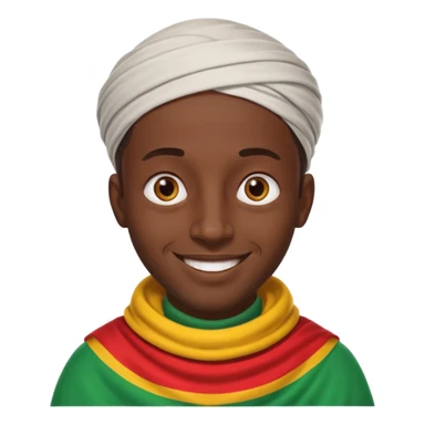 etiopien man sticker