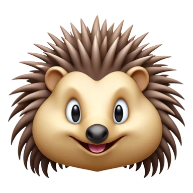 Cinematic Comical Echidna Portrait Emoji, Head tilted dramatically with an exaggeratedly amused expression, featuring a quirky, spiky fur with a scrunched-up face and wide, expressive eyes full of playful disbelief, Simplified yet hilariously expressive features, highly detailed, glowing with a slightly sassy glow, high shine, dramatic yet playful, stylized with an air of cheeky mischief, bright and endearing, soft glowing outline, capturing the essence of a spirited and over‐the‐top echidna, so meme‐worthy it feels like it could prick its way into internet fame instantly! sticker