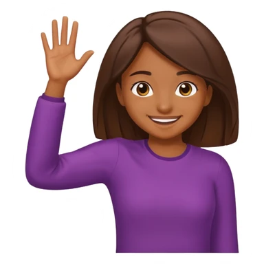 Chica morena haciendo un dab sticker