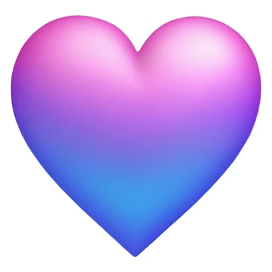 Heart purple, pink and blue sticker