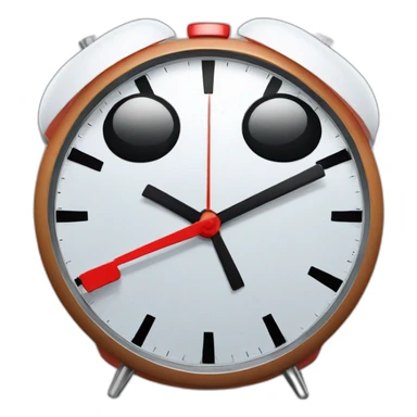 Funny spiderman alarm clock sticker