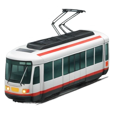 Public transport tram sticker