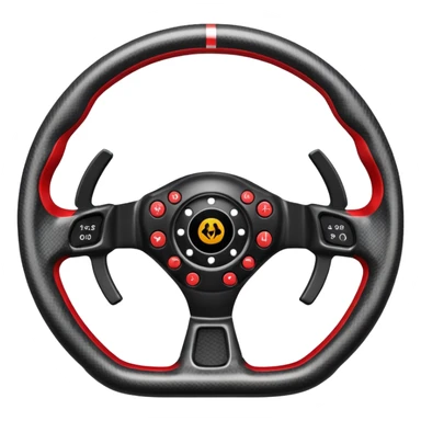 F1 steering wheel sticker