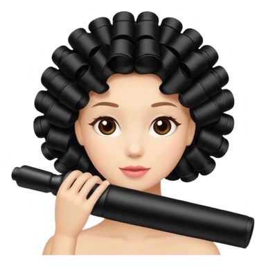 heatless hair curlers  sticker