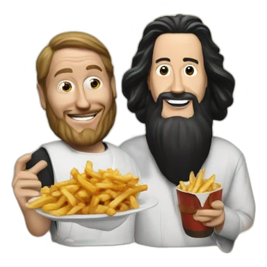 Poutine and ben laden sticker
