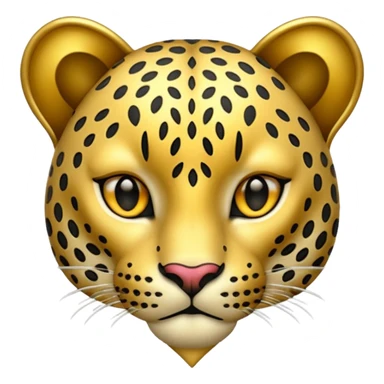Coeur leopard sticker