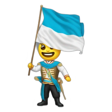 Jefe maestro con la bandera de guatemala sticker