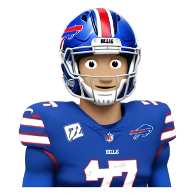 Josh Allen # 17. Buffalo bills  sticker