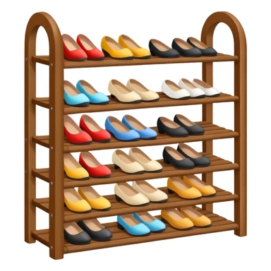 shoe rack sticker