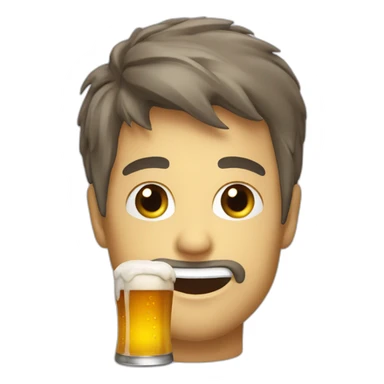 Chat qui boit une bière sticker