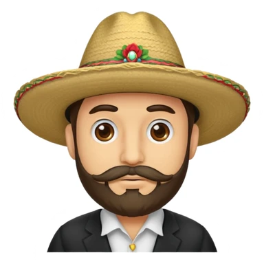 Un señor con sombrero y barba al estilo culiacan  sticker
