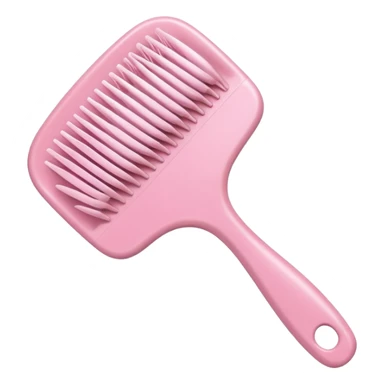 light pink hairbrush apple emoji style variation 4 sticker