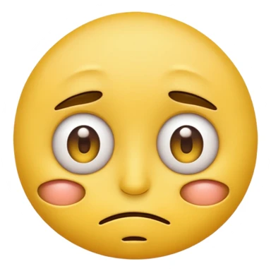 Tired emoji with eye bags sticker