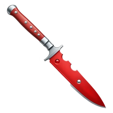 cuchillo con gotas de sangre sticker