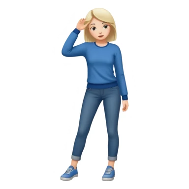 Girl grab her ass sticker