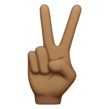 Peace sign with the thumb sticking out  sticker