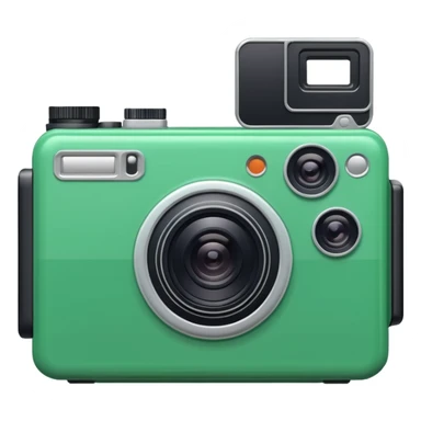 Disposable camera green sticker