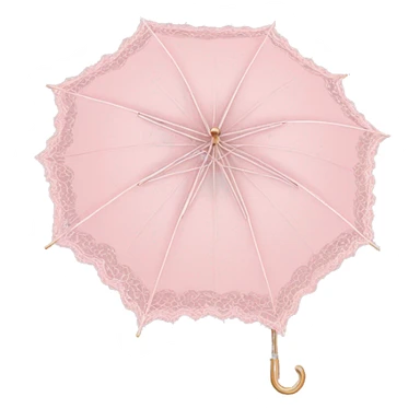 pastel pink lace umbrella sticker