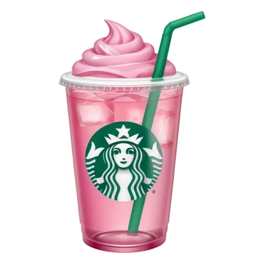 pink drink refresher at starbucks  sticker