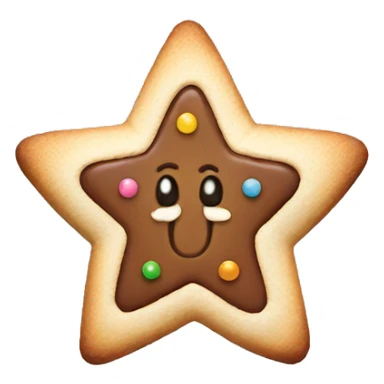 Christmas Cookie star shape  sticker