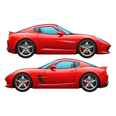 sports car from the side sticker