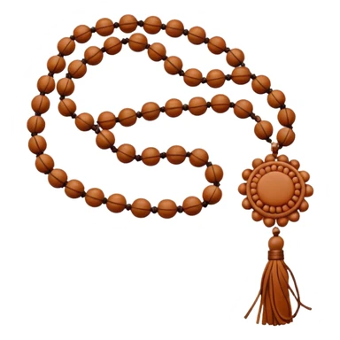 Prayer Beads Rudraksha white  sticker