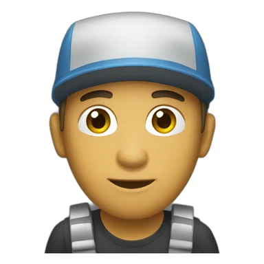 un rappeur travailleur sticker