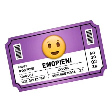 movie ticket sticker