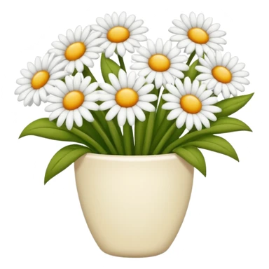 BEYAZ RENKTE BUKET SEKLİNDE sticker