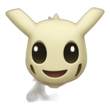 mimikyu working at pc sticker