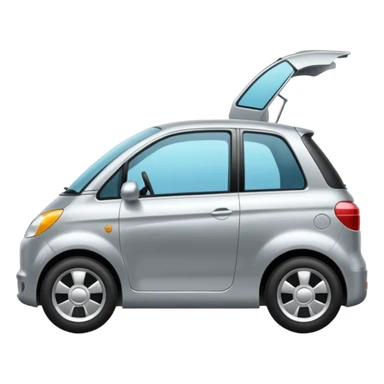 car door open from front view sticker