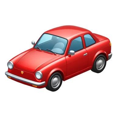 CARRO ROJO DE EN DIAGONAL sticker