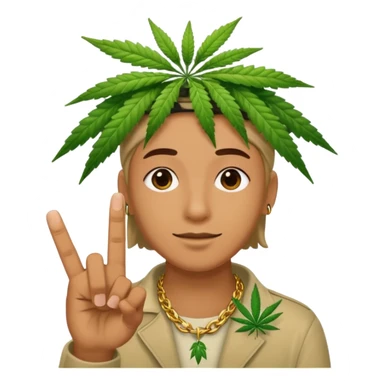 Finger 420 sticker