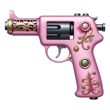 pink tattoo gun sticker