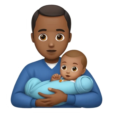 Diddy holding baby oi sticker