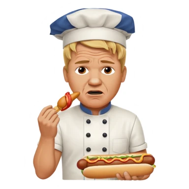 gordon ramsay eat a hotdog, ảngy sticker
