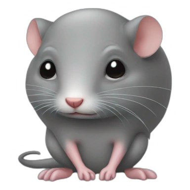 Sad cute shrew sticker