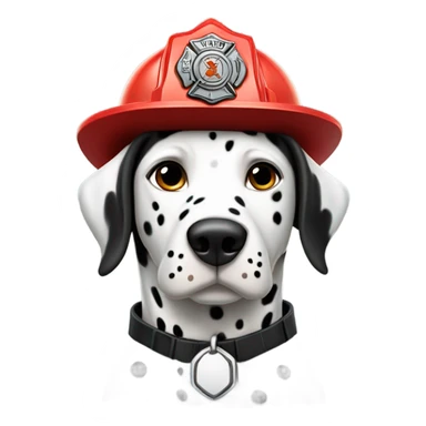 Firefighter dalmation sticker