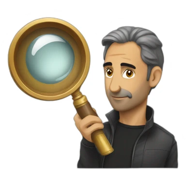 Zemmour avec une loupe ?  sticker