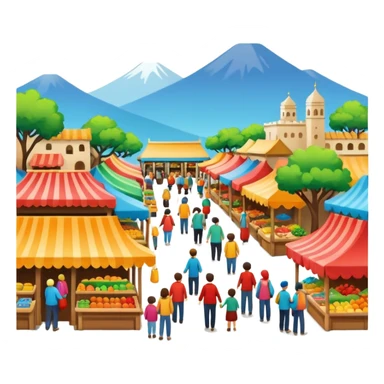 A Market Place(No background) sticker