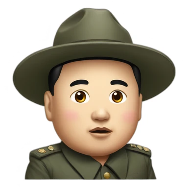 Kim Jung un caricature sticker