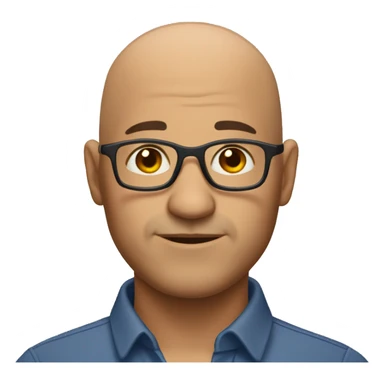 Bald Latino no glasses old teacher sticker