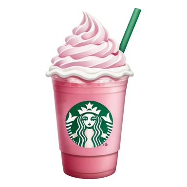 Starbucks drink that is pink with strawberries  sticker