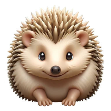 Cinematic Adorably Cute Hedgehog Portrait Emoji, Poised with a round, spiky yet cuddly body and bright, curious eyes peeking from beneath a soft array of quills, Simplified yet irresistibly adorable features, highly detailed, glowing with a warm, gentle forest glow, high shine, lively and endearing, stylized with an air of woodland cuteness, soft glowing outline, capturing the essence of a playful hedgehog that appears ready to scurry out of the screen with delightful charm! sticker