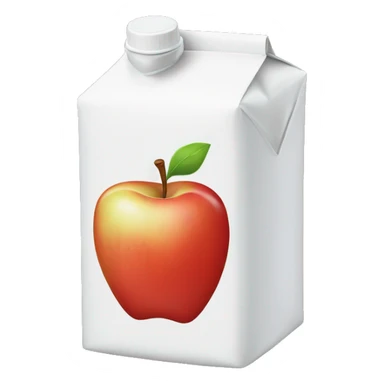 apple juice box sticker