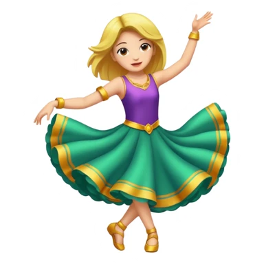 A girl dancing in lush life sticker
