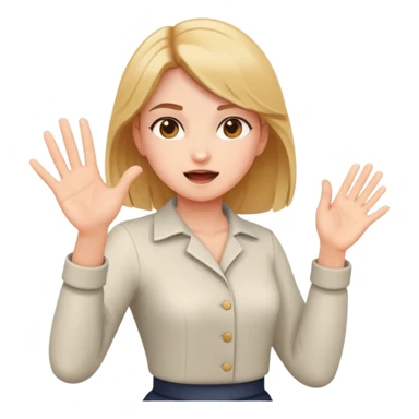 Slapping girl sticker