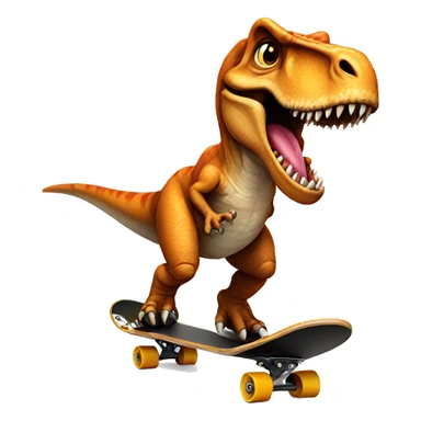 T-Rex on a skateboard sticker
