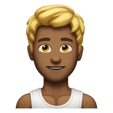 Extremely muscular young man sticker