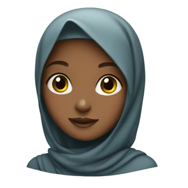 a girl with a hijab sticker